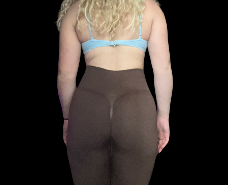 BROWN SNATCHED LEGGINGS