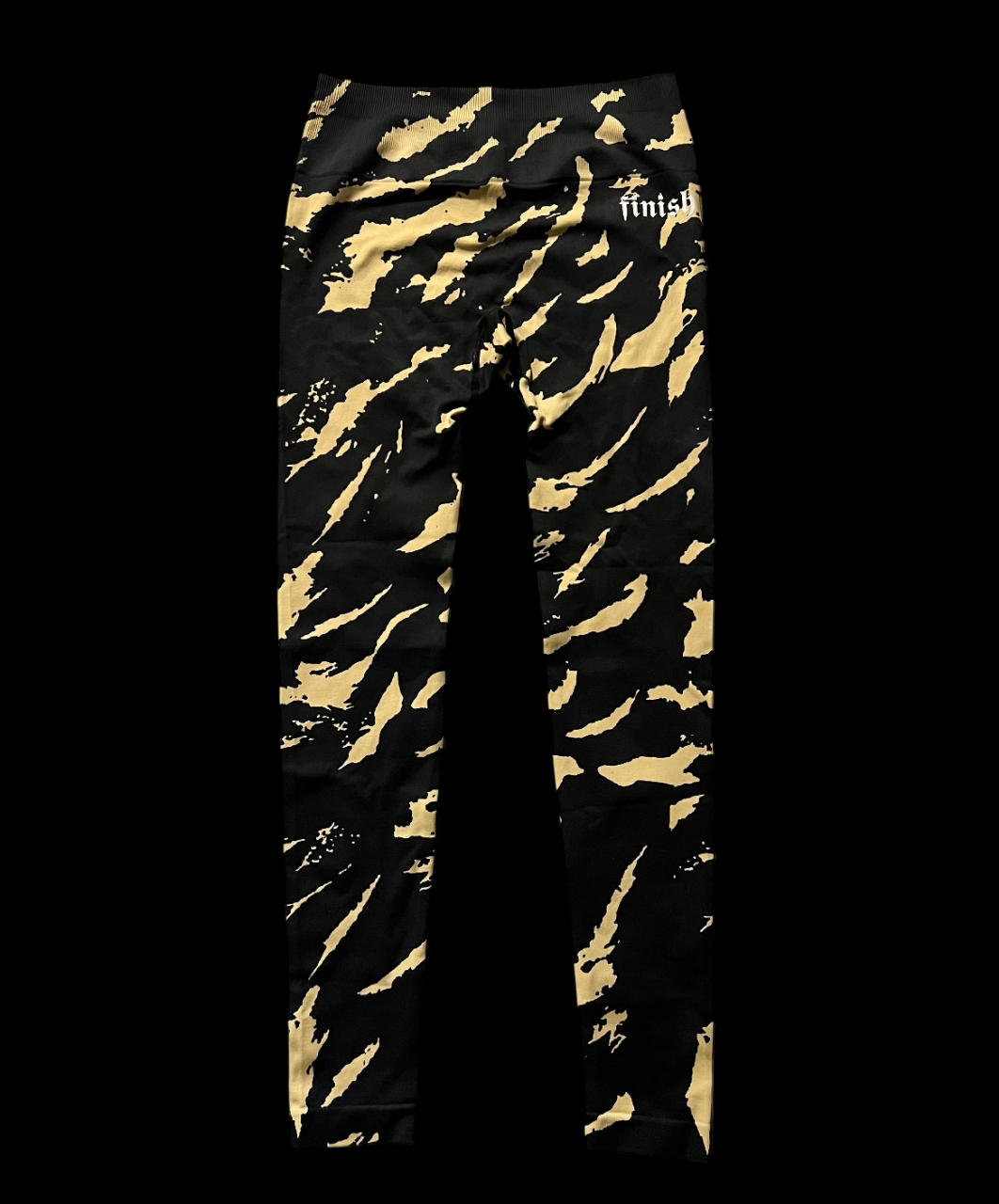 BLACK YELLOW CAMO LEGGINGS